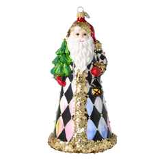 Old-World Santa in Harlequin