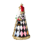 Harlequin Gilded Saint | Hand-Painted Glass Ornament | Blubom 2025-163