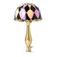 Załaduj obraz do przeglądarki galerii, Harlequin Gilded Mushroom Premium christmas glass ornament 2025-164
