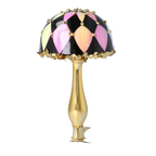 Harlequin Gilded Bloom | Hand-Painted Glass Ornament | Blubom 2025-164