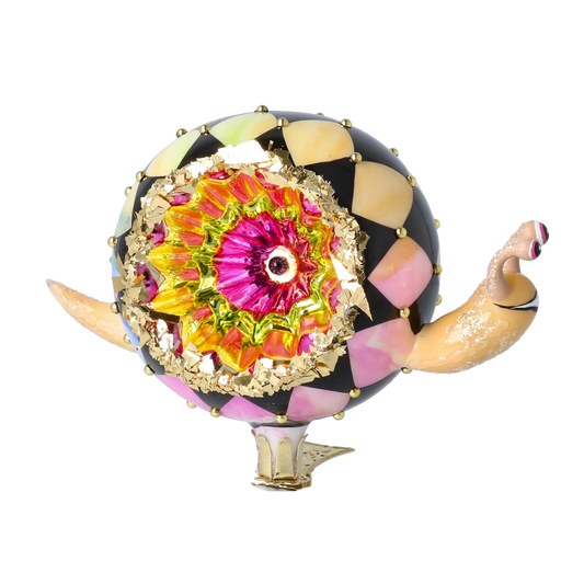 Radiant Harlequin Snail Premium christmas glass ornament 2025-165