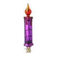 Load image into Gallery viewer, Amethyst Webbed Gothic Candle Premium christmas glass ornament 2025-168
