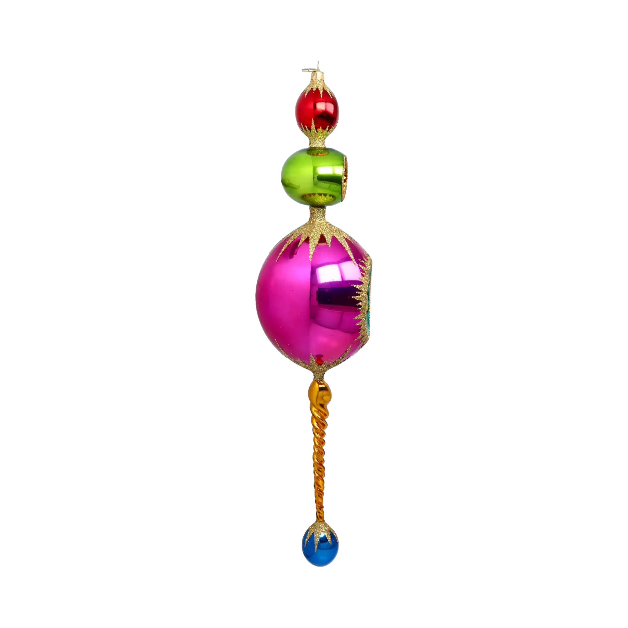 PRE-ORDER  Regal Glow luxurious  glass, hand-painted glass christmas ornaments