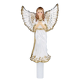 Load image into Gallery viewer, Exclusive Guardian Angel Handmade Glass Christmas ornament.
