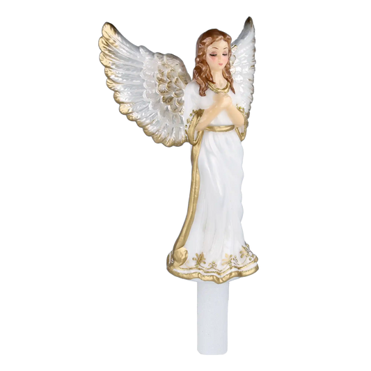 Exclusive Guardian Angel Handmade Glass Christmas ornament.