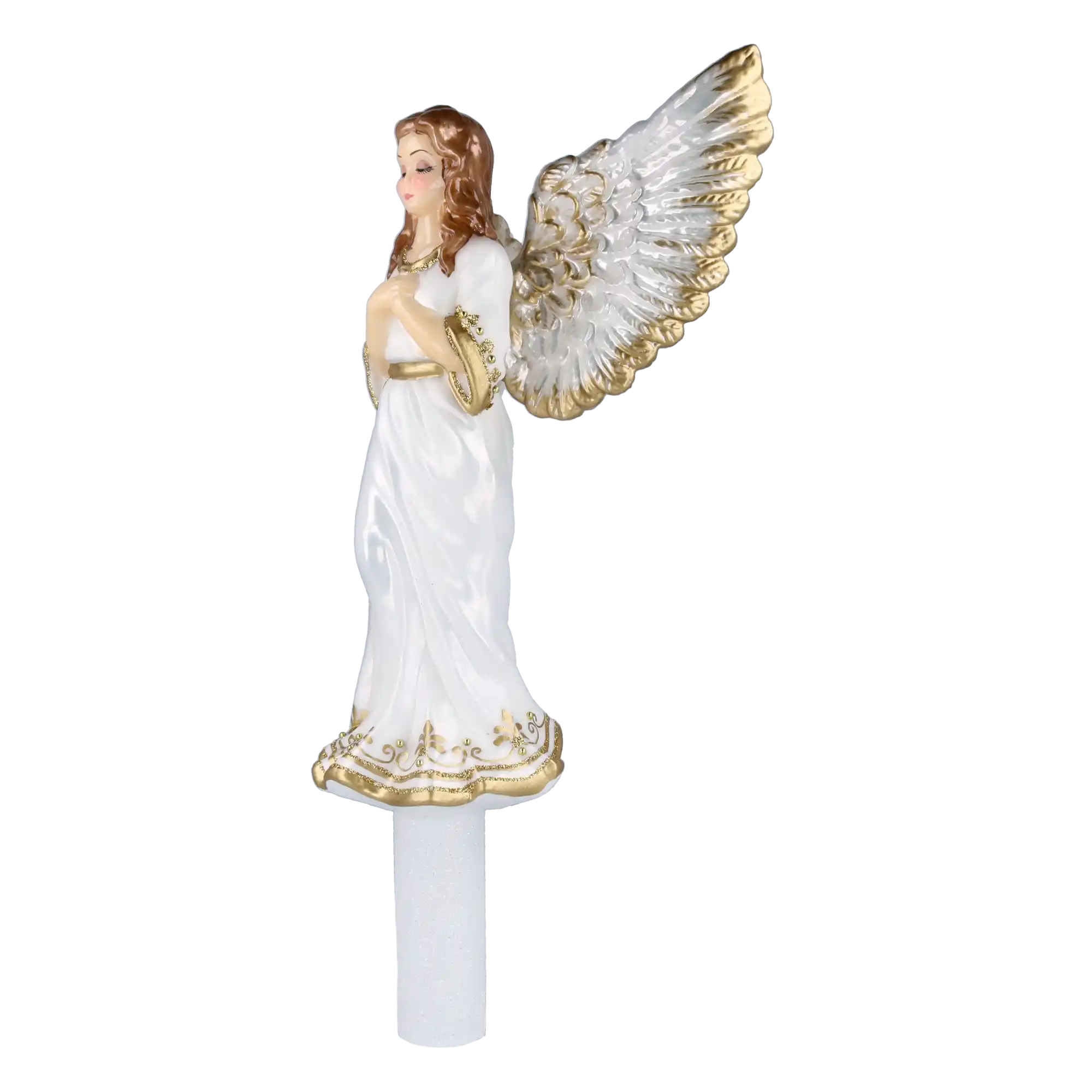 Exclusive Guardian Angel Handmade Glass Christmas ornament.