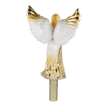 Load image into Gallery viewer, Golden Guardian Angel Handmade Glass Christmas ornament Finials
