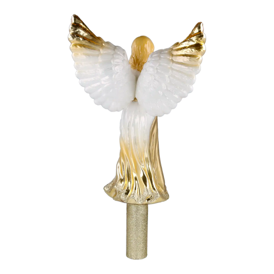 Golden Guardian Angel Handmade Glass Christmas ornament Finials