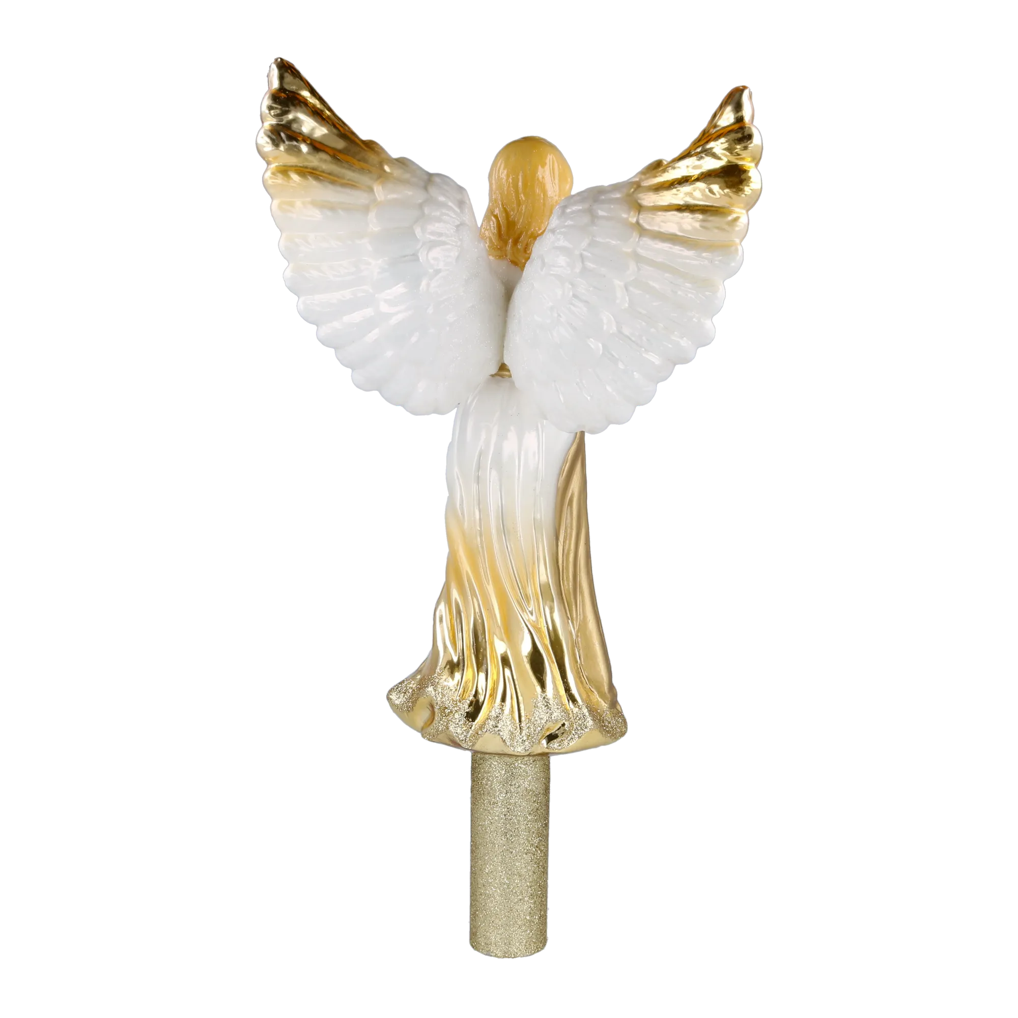Golden Guardian Angel Handmade Glass Christmas ornament Finials 2025-174