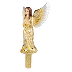 Devout Gilded Seraph | Hand-Painted Glass Ornament | Blubom 2025-175