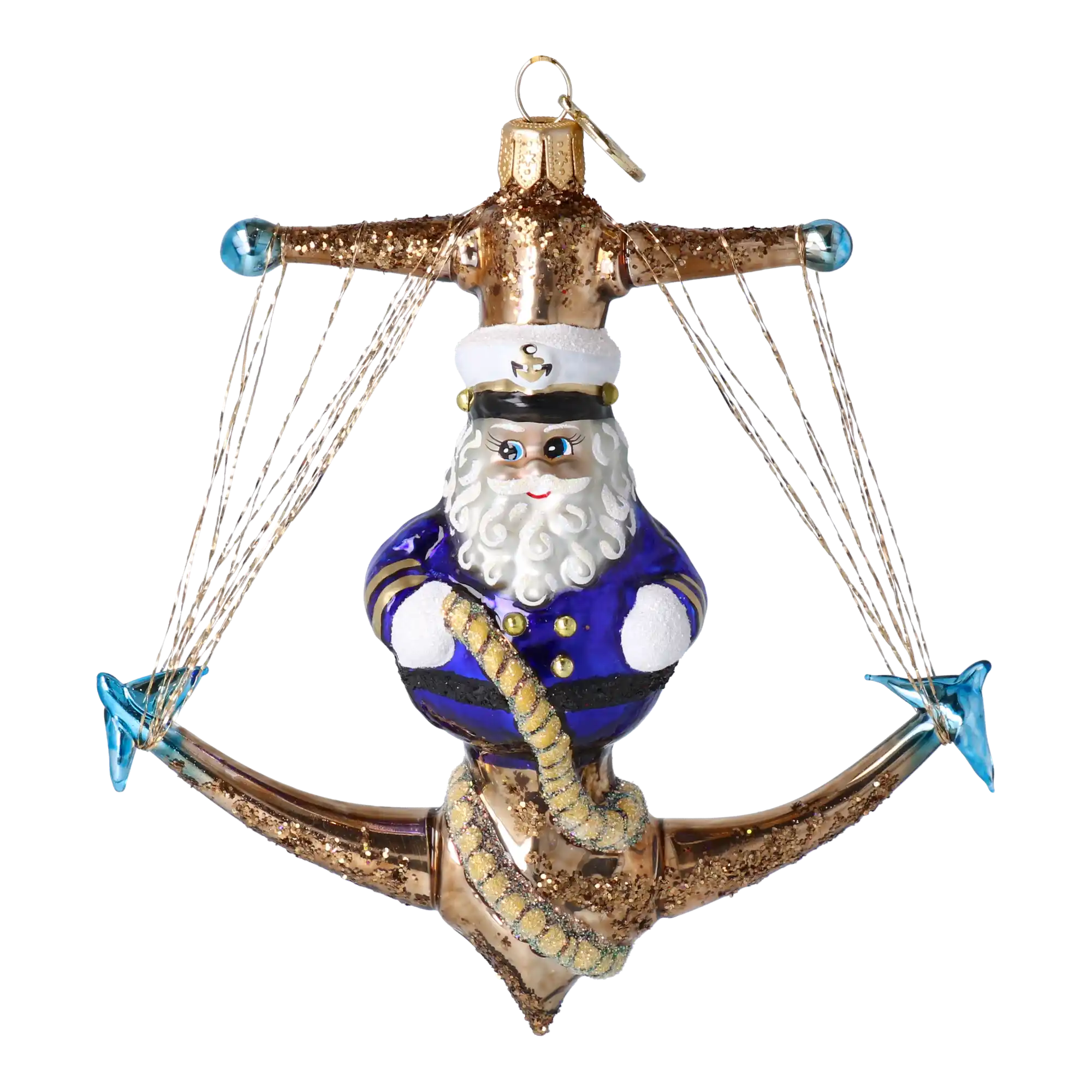 PRE-ORDER Anchor glass christmas ornaments hand-blown glass, masterfully crafted