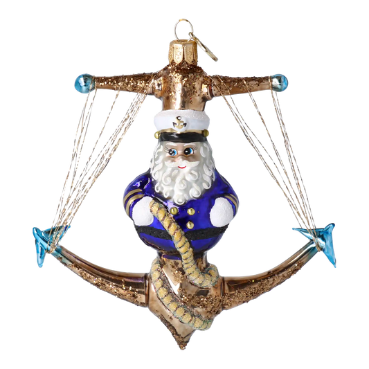 PRE-ORDER Anchor glass christmas ornaments hand-blown glass, masterfully crafted