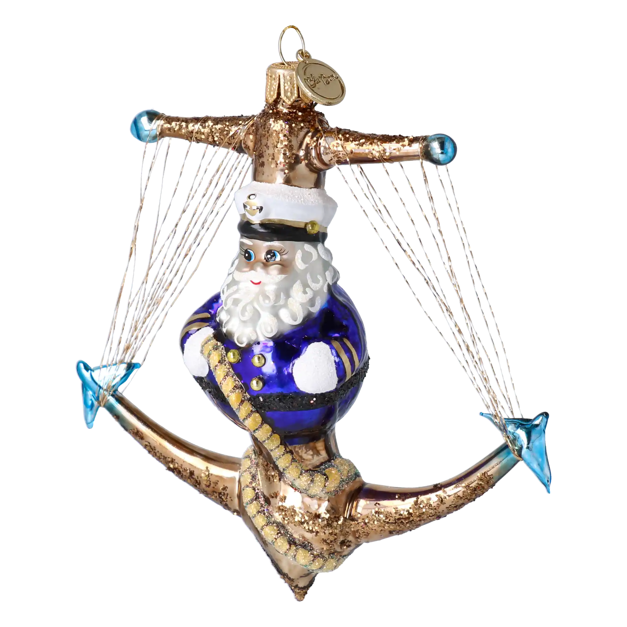 PRE-ORDER Anchor glass christmas ornaments hand-blown glass, masterfully crafted