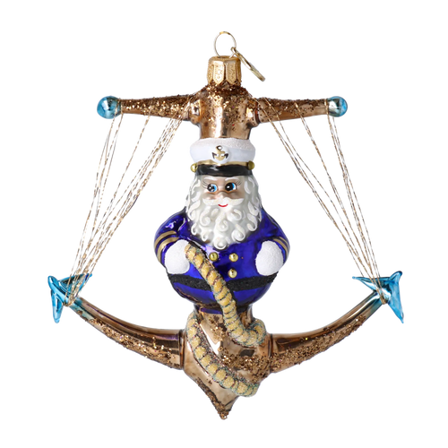 Steadfast Admiral | Hand-Painted Glass Ornament | Blubom 2025-178