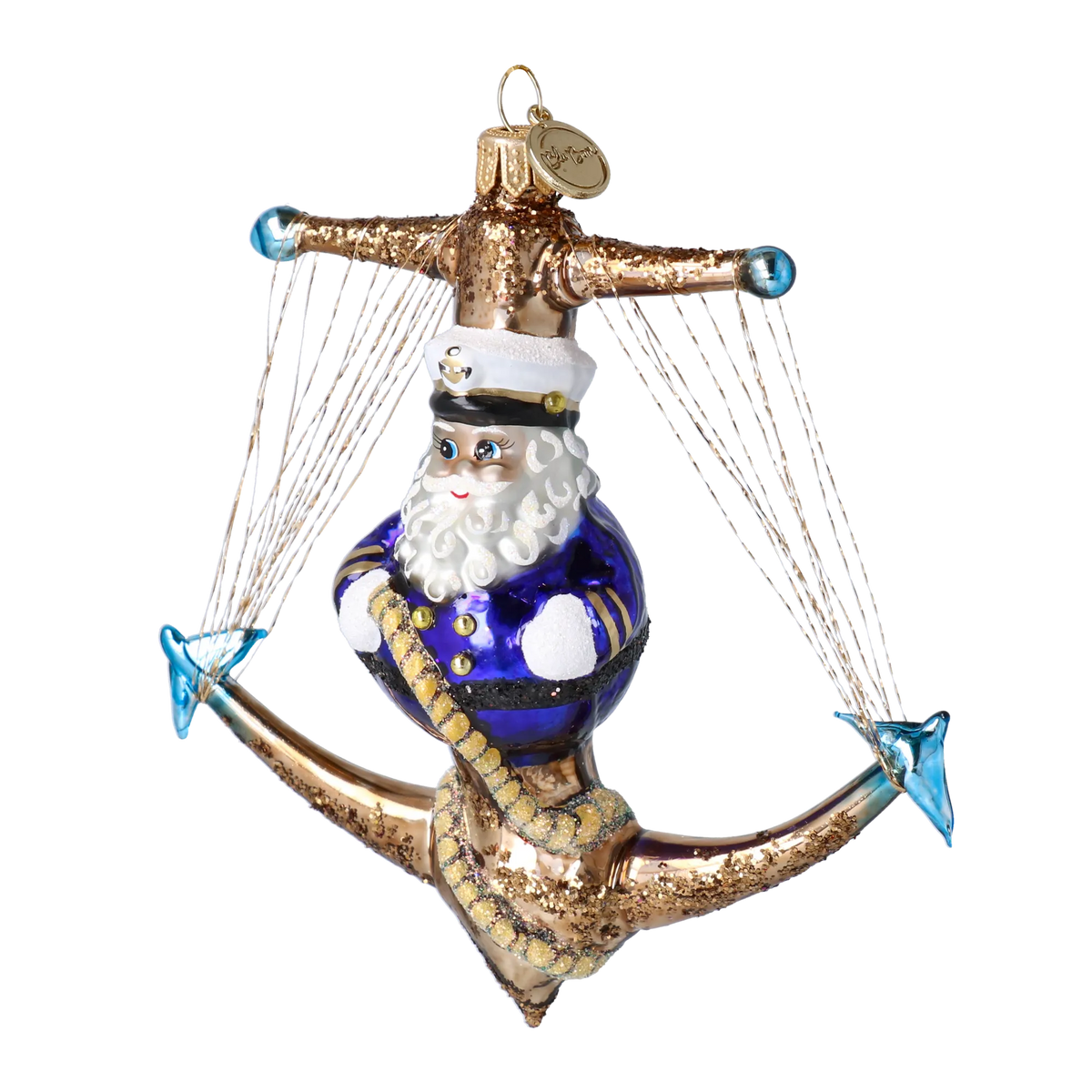 Steadfast Admiral | Hand-Painted Glass Ornament | Blubom 2025-178