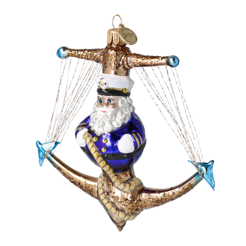 Steadfast Admiral | Hand-Painted Glass Ornament | Blubom 2025-178