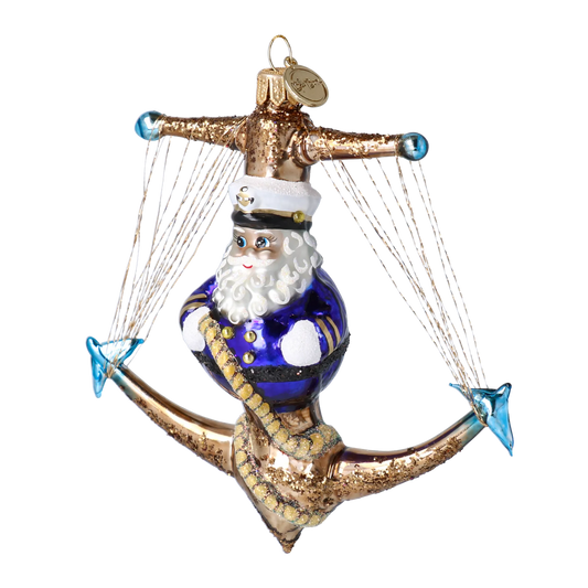 PRE-ORDER Anchor glass christmas ornaments hand-blown glass, masterfully crafted 2025-178