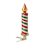 Scarlet Emerald Vigil | Hand-Painted Glass Ornament | Blubom 2025-180