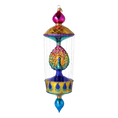 Load image into Gallery viewer, Majestic Peacock luxurious  glass, hand-painted glass christmas ornaments
