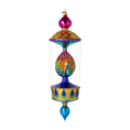 Load image into Gallery viewer, Majestic Peacock luxurious  glass, hand-painted glass christmas ornaments
