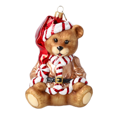 Candy Cane Santa Teddy