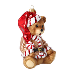 Peppermint Guardian | Hand-Painted Glass Ornament | Blubom 2025-184