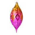 Saffron Zenith Mirage | Hand-Painted Glass Ornament | Blubom 2025-190