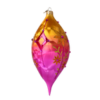 Saffron Zenith Mirage | Hand-Painted Glass Ornament | Blubom 2025-190