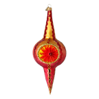 Gilded Zenith | Hand-Painted Glass Ornament | Blubom 2025-193