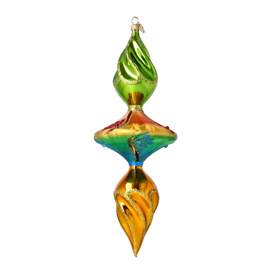 Twist Drop Ornament  glass christmas ornaments hand-blown 2025-195