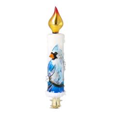 Clip-On Candle in Blue Cardinal