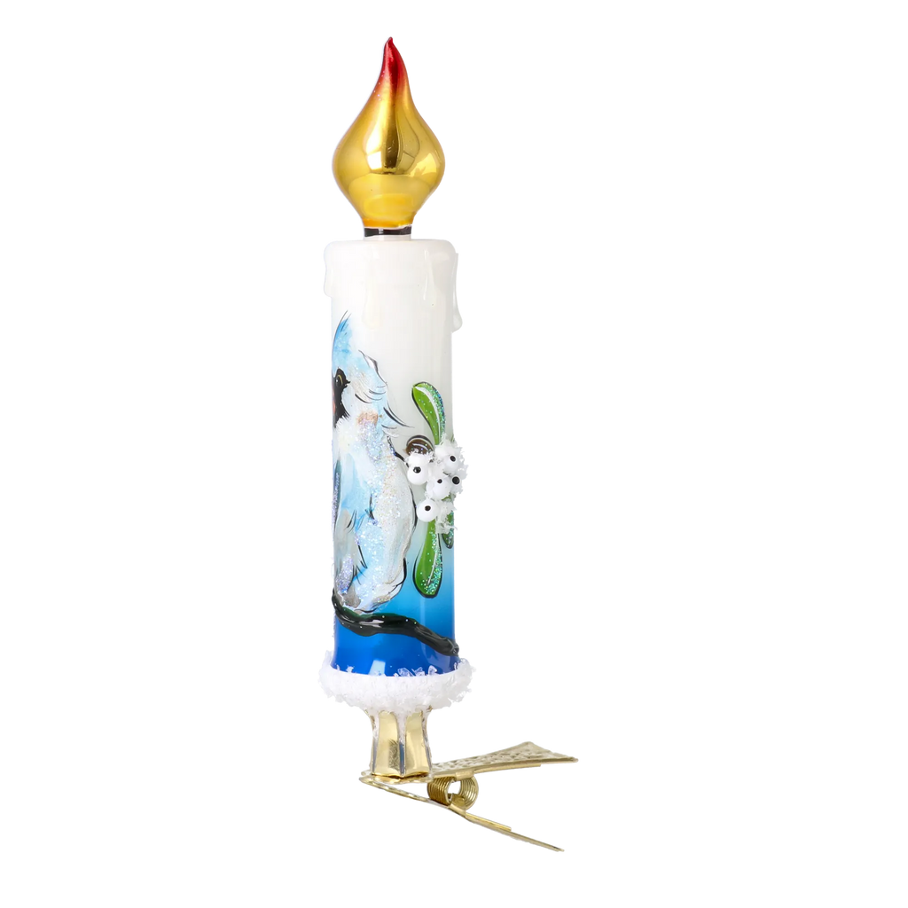 Azure Vigil | Hand-Painted Glass Ornament | Blubom 2025-201