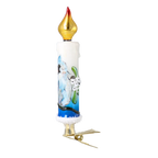 Azure Vigil | Hand-Painted Glass Ornament | Blubom 2025-201