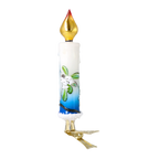 Azure Vigil | Hand-Painted Glass Ornament | Blubom 2025-201