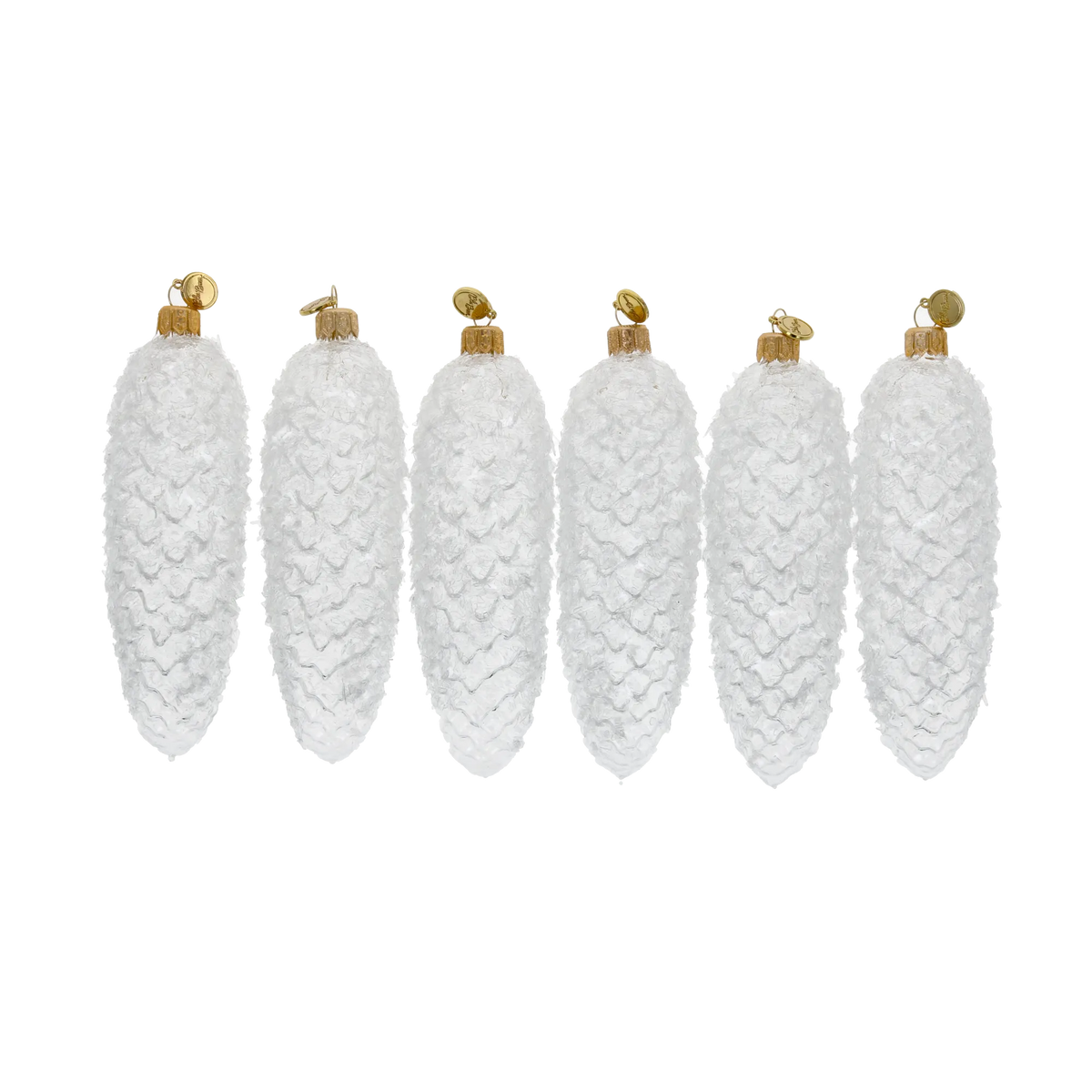 Rimed Alpine Silence | Hand-Painted Glass Ornament | Blubom 2025-207