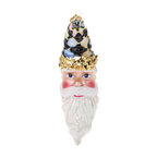 Midnight Court Harlequin | Hand-Painted Glass Ornament | Blubom 2025-208