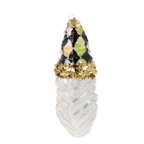 Midnight Court Harlequin | Hand-Painted Glass Ornament | Blubom 2025-208