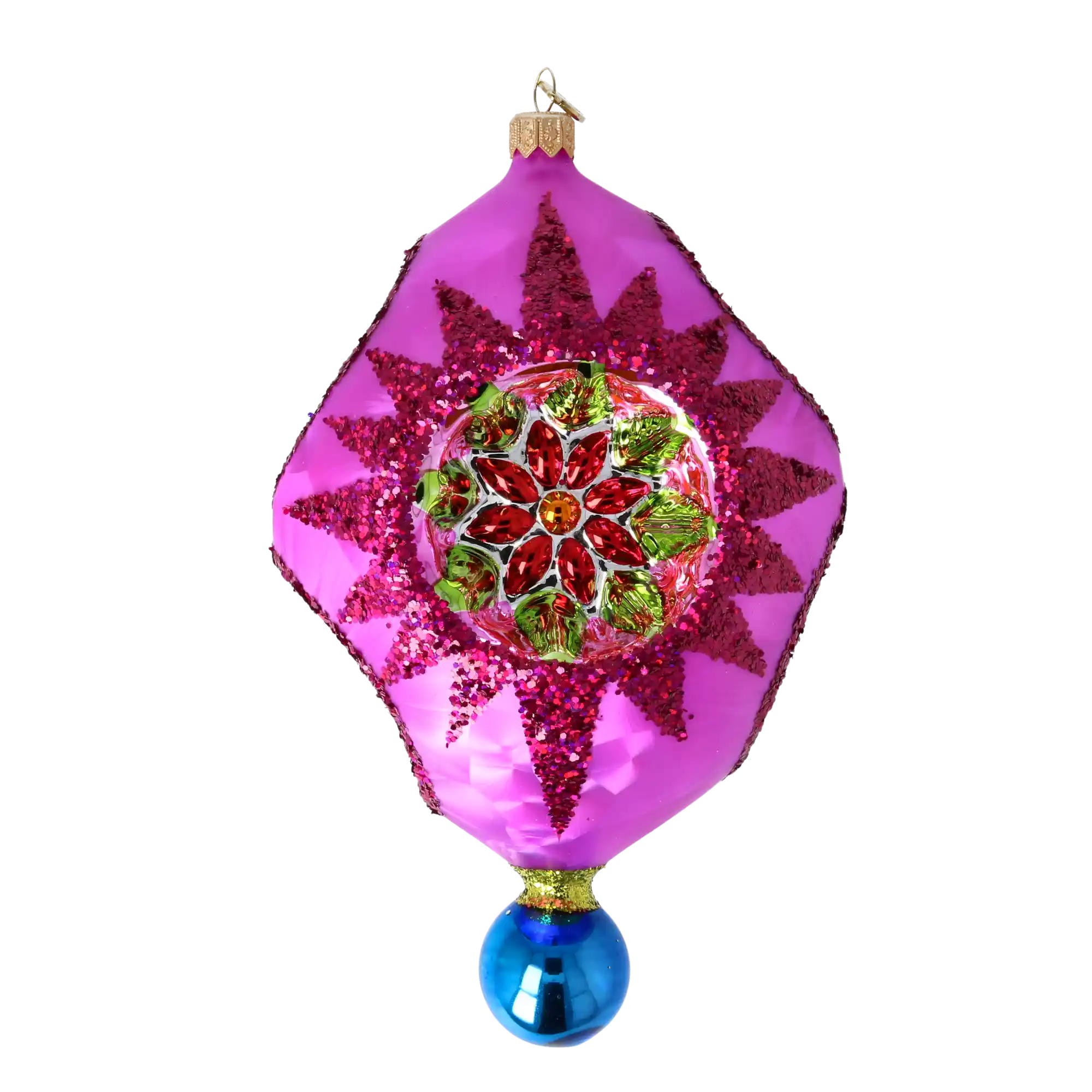 PRE-ORDER Imperial Bloom Handcrafted Glass Christmas ornament