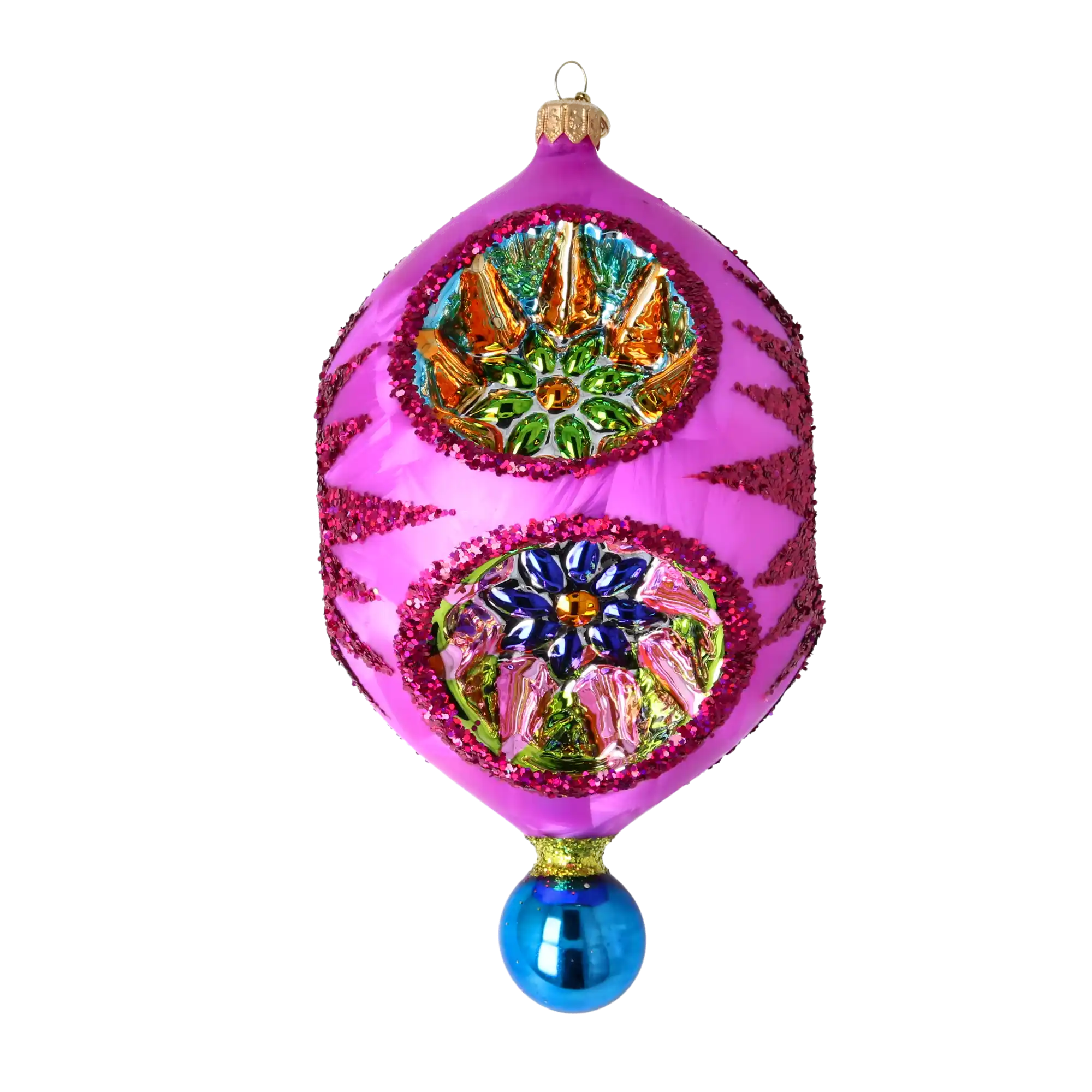 PRE-ORDER Imperial Bloom Handcrafted Glass Christmas ornament