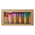 Load image into Gallery viewer, Rainbow Forest – 6 Set of Glass Pinecone Ornaments Handmade Glass Christmas ornament.
