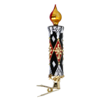 Harlequin Court Vigil | Hand-Painted Glass Ornament | Blubom 2025-211