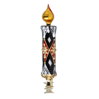 Harlequin Court Vigil | Hand-Painted Glass Ornament | Blubom 2025-211