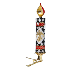 Clip-On Candle in Fleur-de-Lis