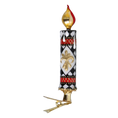 Load image into Gallery viewer, Royal Harlequin Candle Premium christmas glass ornament 2025-212
