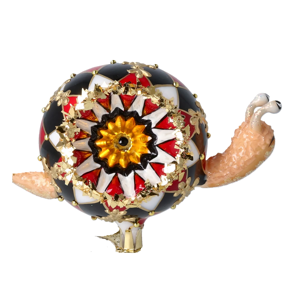 Noble Harlequin Nomad | Hand-Painted Glass Ornament | Blubom 2025-213