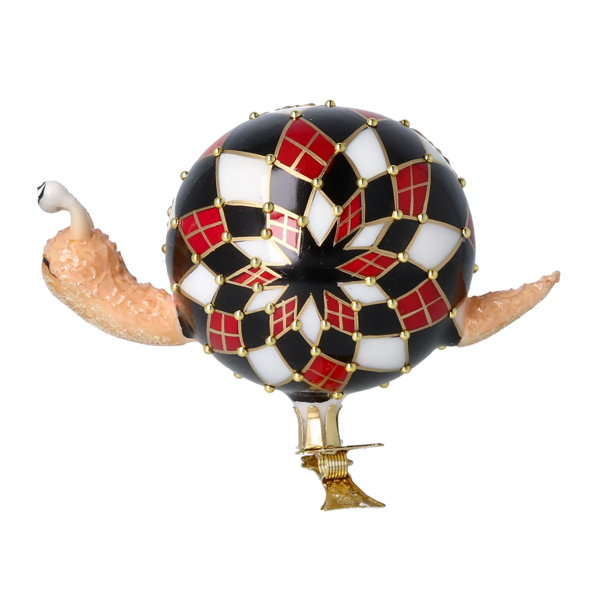 Noble Harlequin Nomad | Hand-Painted Glass Ornament | Blubom 2025-213