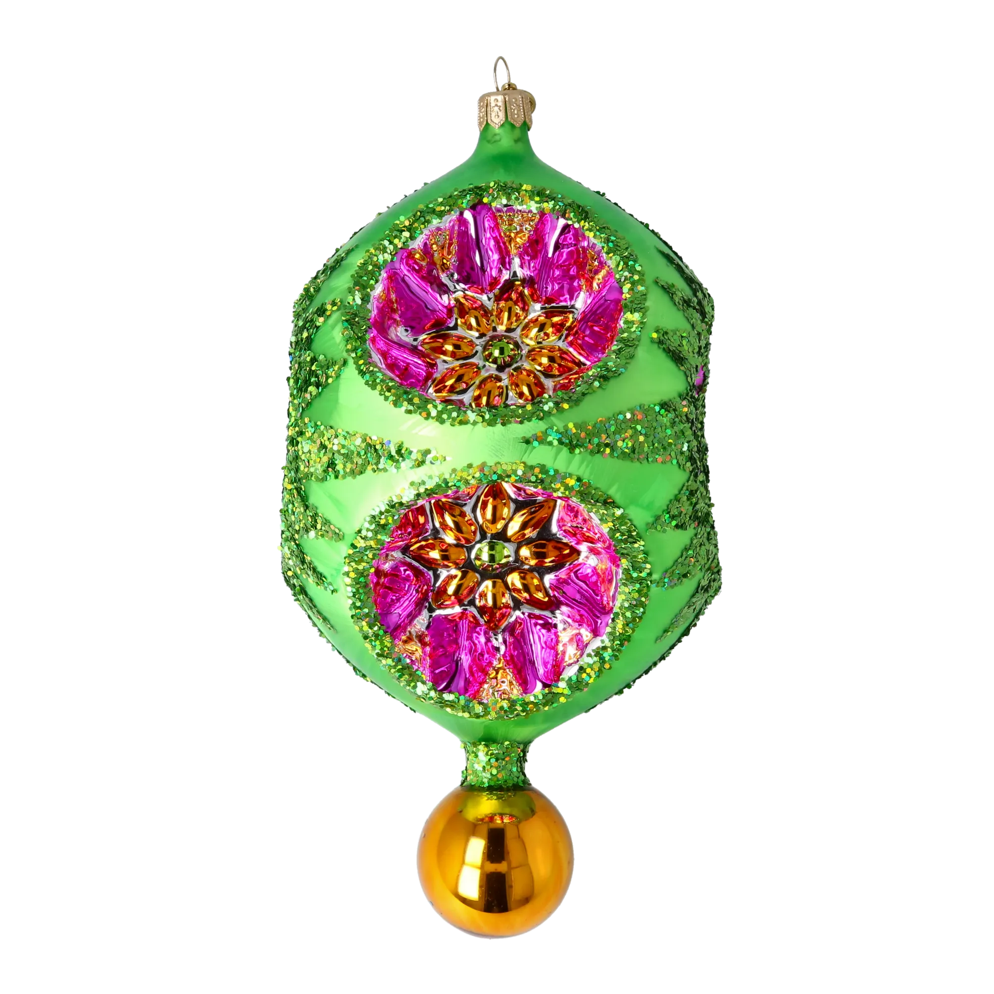 Aurora Bloom Handcrafted Glass Christmas Collection: Celestial Jewel Ornaments 2026-001