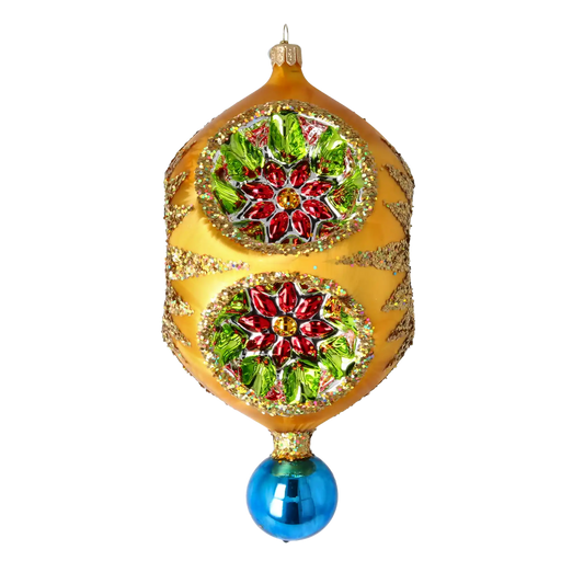 PRE-ORDER Golden Bloom Spark Glass Christmas Collection: Celestial Jewel Ornaments