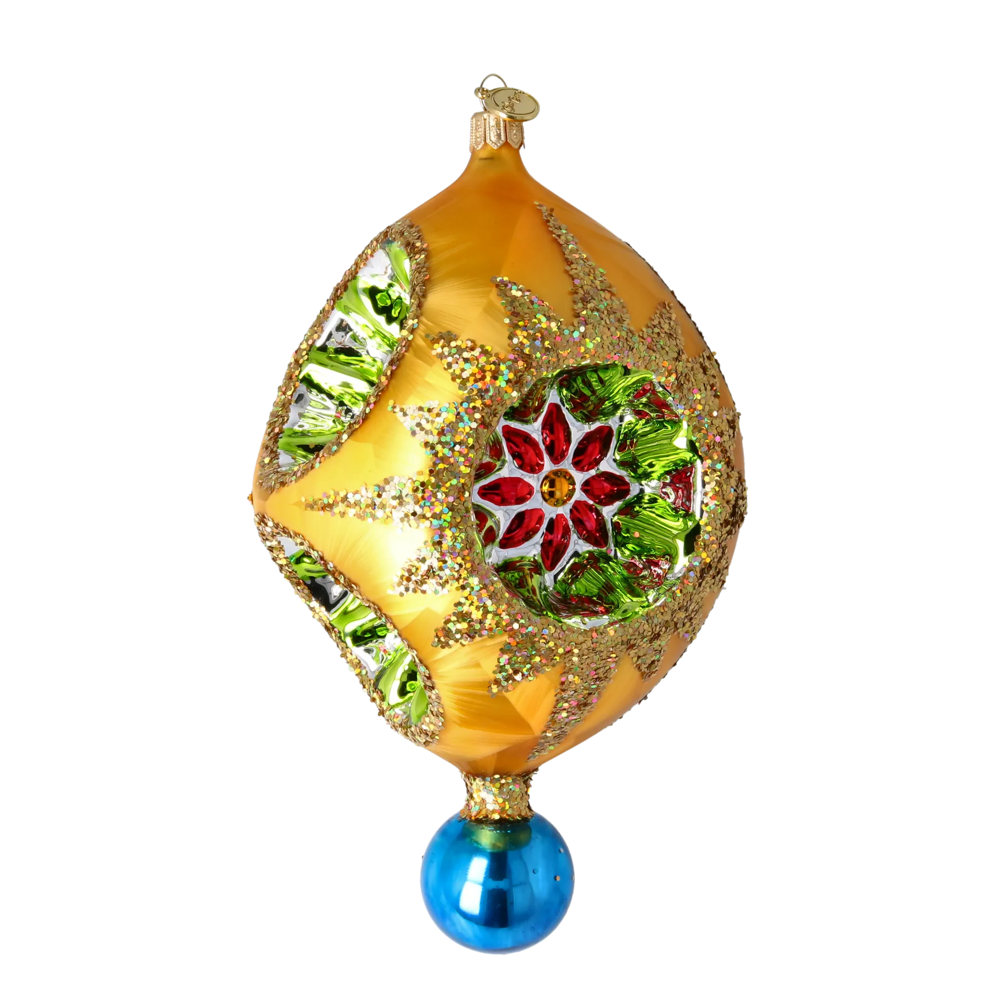 Golden Bloom Spark Glass Christmas Collection: Celestial Jewel Ornaments 2026-002