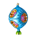 Load image into Gallery viewer, Cosmic Bloom in Sapphire Sky Glass Christmas Collection: Celestial Jewel Ornaments 2026-003
